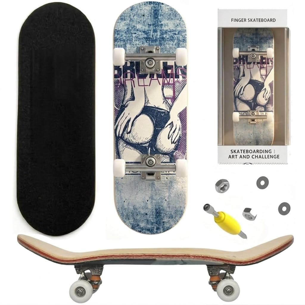 QYEHF Finger Mini Skateboard, Creative Fingerboard,Professional Mini Fingerboards Skatepark（Suitable for adults or teenagers to use）