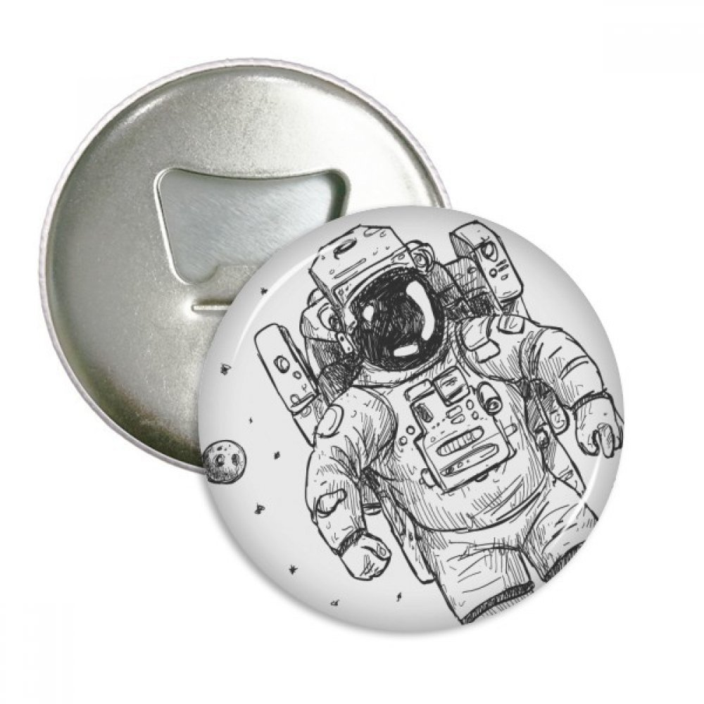 Aimants univers alien monster bouteille astronaute rond de poche 3 pièces