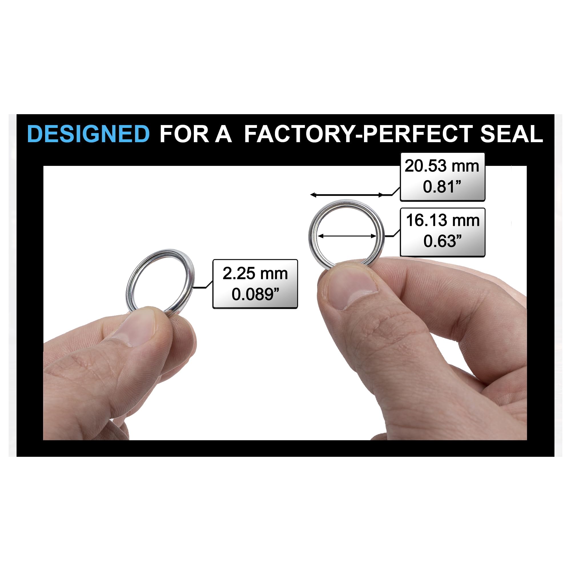 Aluminium Oil Drain Plug Gaskets - 16mm Crush Washer for Leak Proof Sealing - Durable & Reliable Oil Plug Washer - Compatible with Subaru Part# 803916010 (Pack of 15)