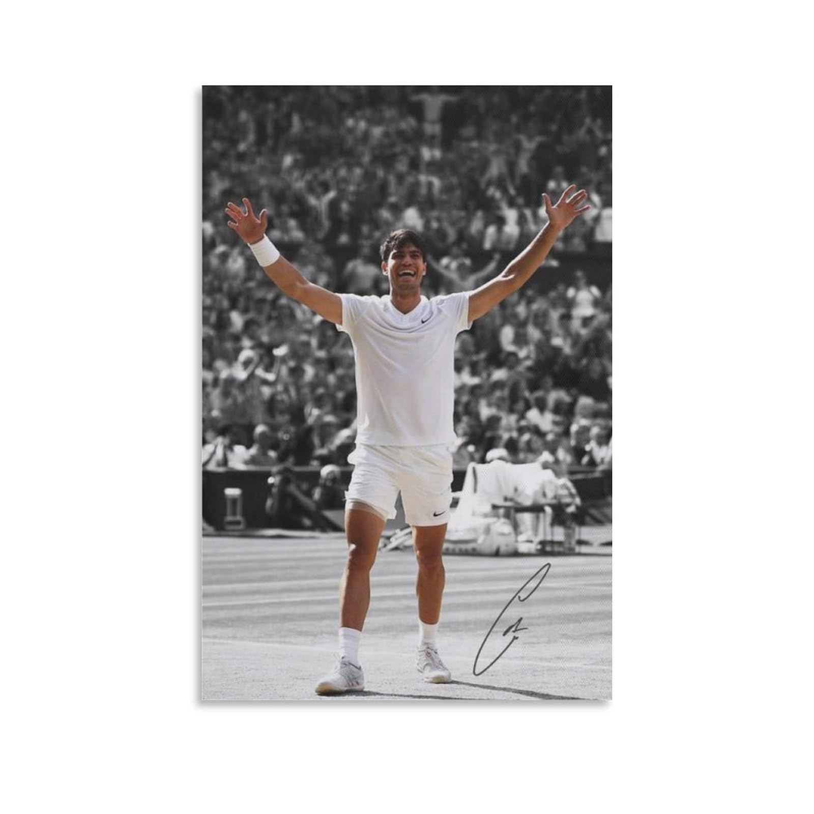 ASUIU Carlos Alcaraz Canvas Poster Poster Painting Canvas Wall Art Living Room Posters Painting 16x24inch(40x60cm)