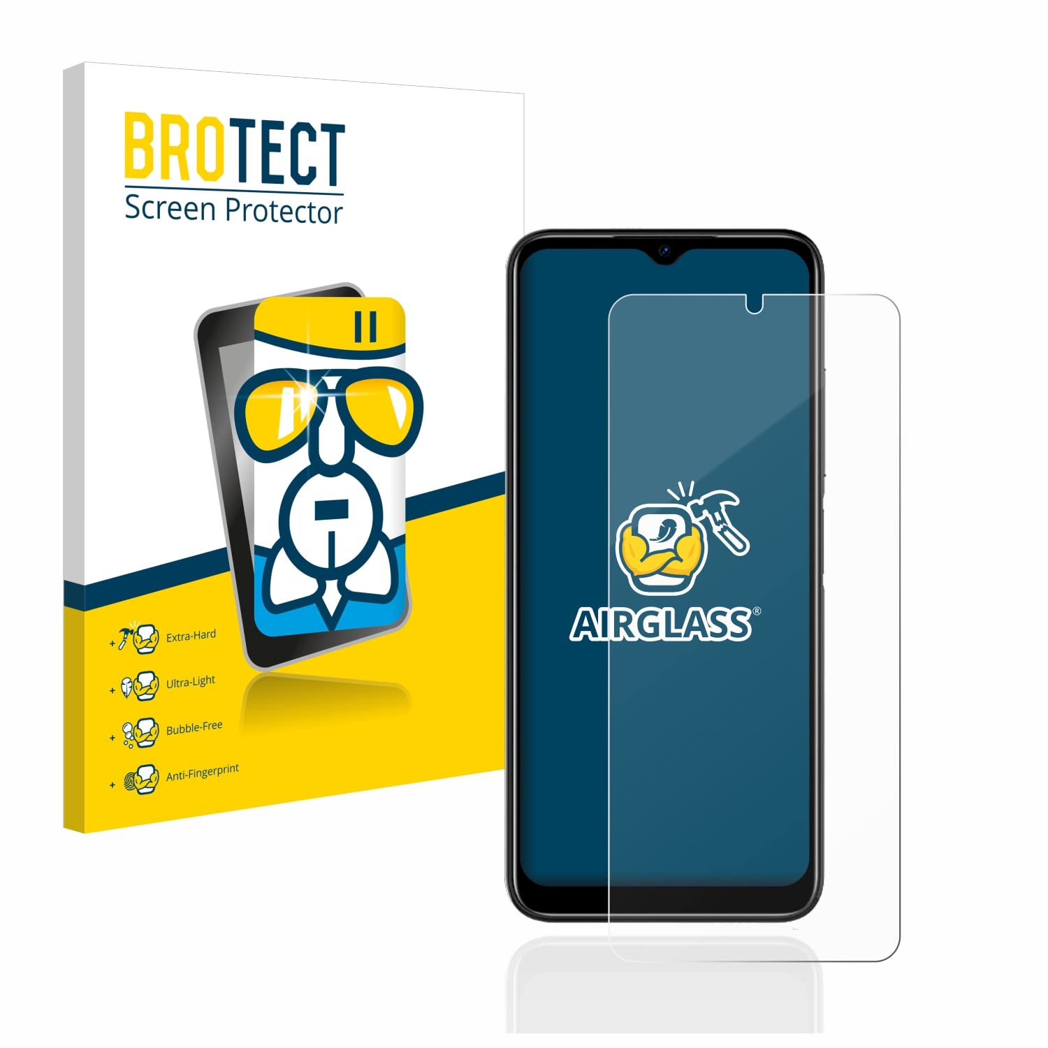 brotect Pellicola Protettiva Vetro per Xiaomi Redmi Note 9S / 9