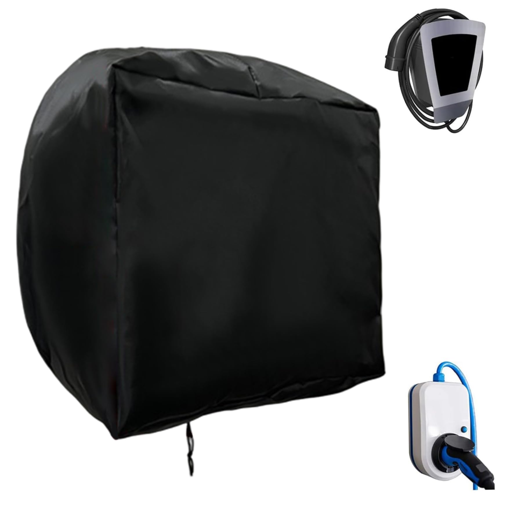 Car Charging Station Dust Cover, 12.6x7.9x15.8 Inch Sun, UV, Snow, Rain Cover with Drawstring for Most Electric Car Chargers Rain
