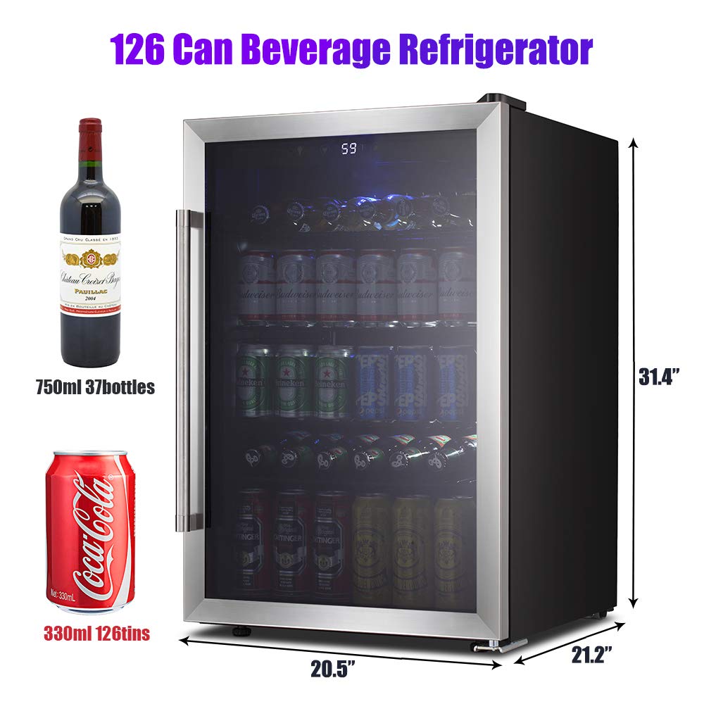 Kismile 4.5 Cu.ft Beverage Refrigerator And Cooler Manual at James ...