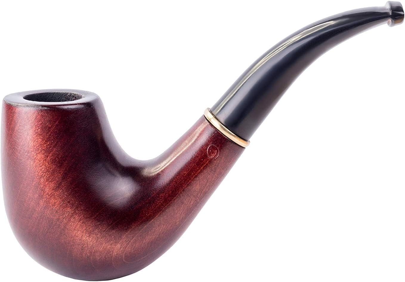 Dr. Watson Wooden Tobacco Pipe Handcrafted Pear Wood 9mm Filter