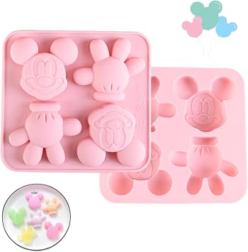 Crethinkaty Mouse Silicone Cake Mold Ice Cream Mold Candy Tray Suitable for Mousse, Cake Decoration, Jelly, Frosting, Soap, Chocolate and DIY Tools