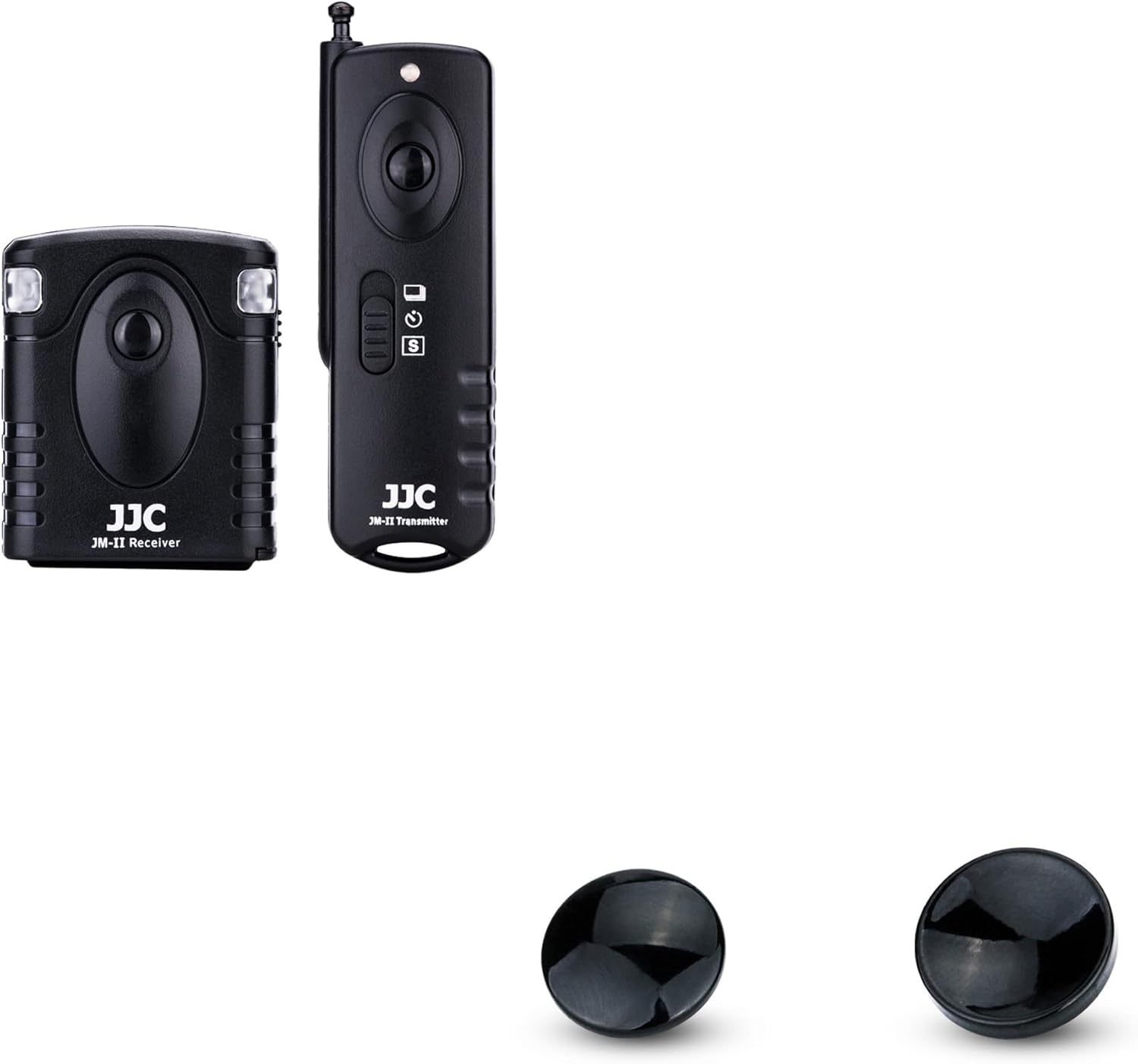 JJC Wireless Remote Shutter Release & 2-Pack Soft Shutter Release Button for Fujifilm X100VI X100V X100F X100T X-T30 II XT30II X-T30 XT30 X-T20 XT20 X-T4 XT4 X-T3 XT3 X-T2 XT2 X-E3 XE3 Cameras & More