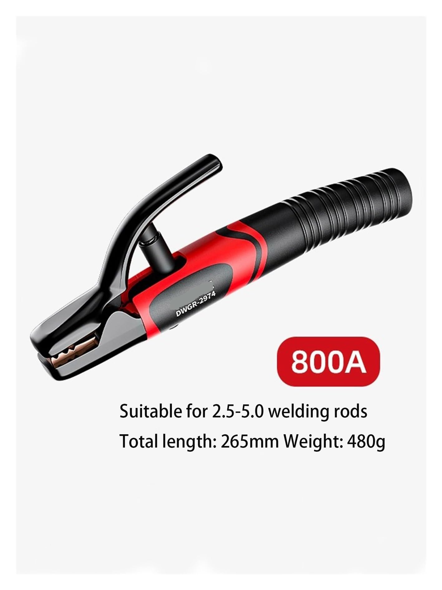 Alicates de Soldadura eléctrica de Cobre 300A 600A 800A, alicates de sujeción de mandíbula Pesada, Abrazadera del electrodo, máquina de Soldadura, Herramientas de Soldador(800A)