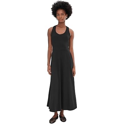 Платье PACT Fit-and-Flare Open Back Maxi Dress