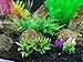BEGONDIS 5Pcs Aquarium Decorations Fish Tank Artificial Green Water Plants Made of Soft Plastic