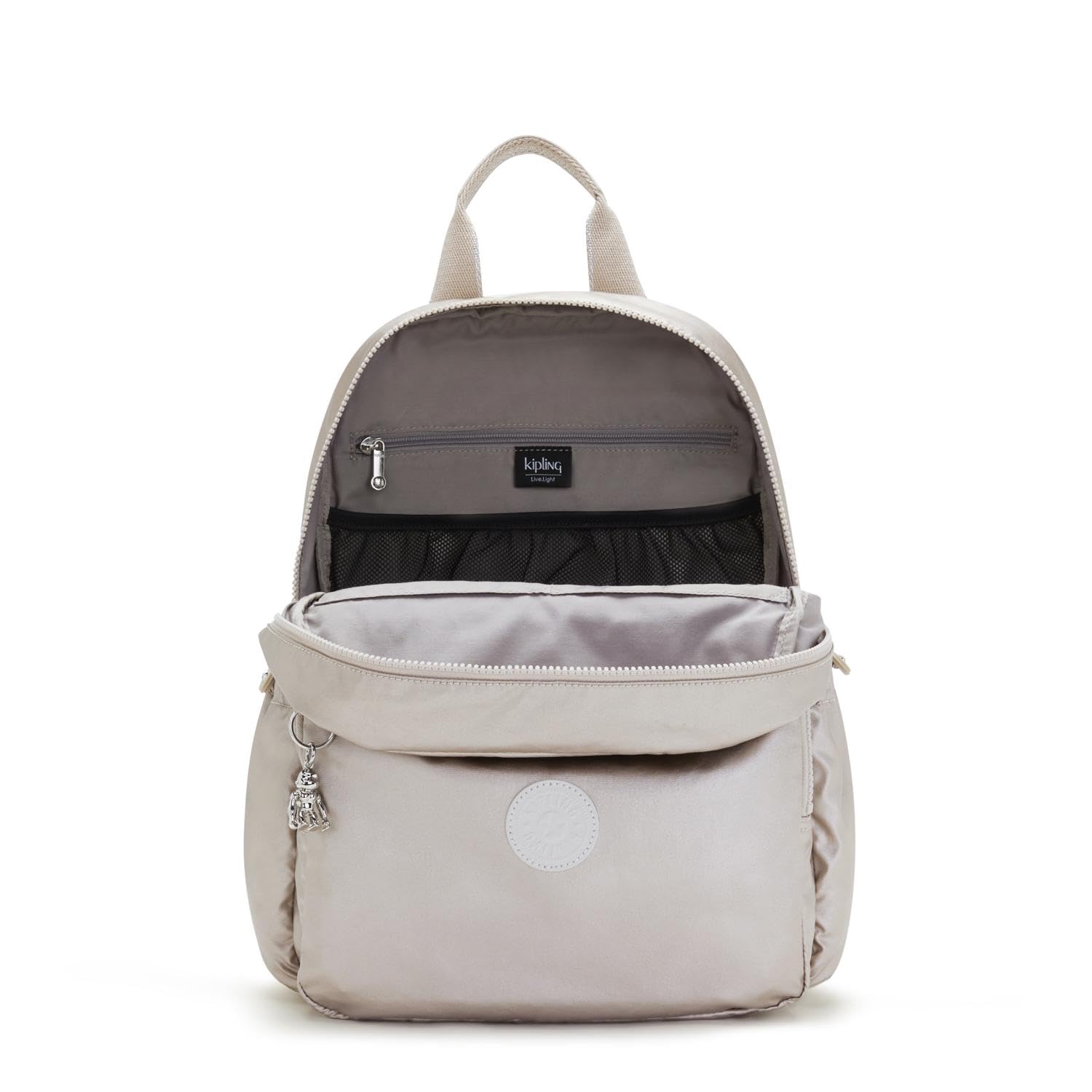 Kipling Maisie Mochila para bebé, Metallic Glow (Plata)