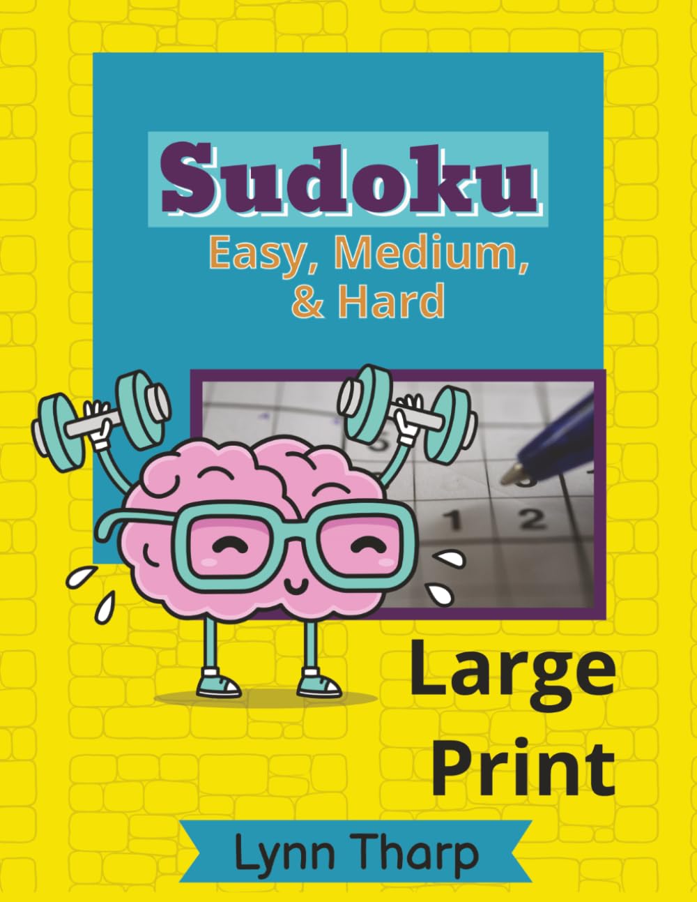 Sudoku Easy 9x9, Medium 12x12, and Hard 16x16: Large Print