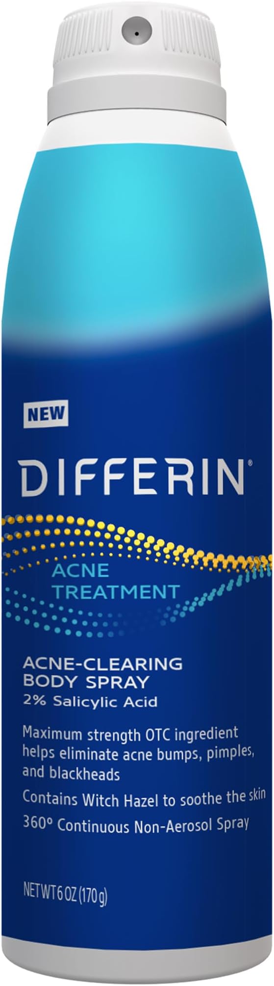 Differin Acne Body Spray, Acne Treatment with Salicylic Acid by the makers of...