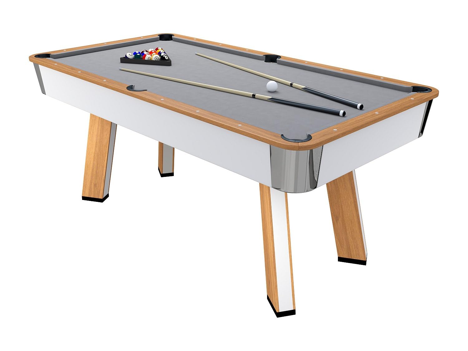 Vente-unique - Biliardo 6 posti Sastala - legno - naturale chiaro