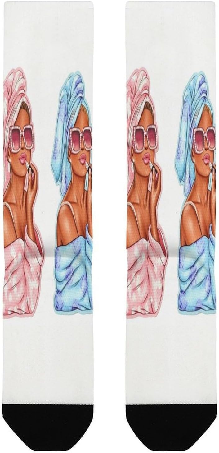 Glam Spa Trio Crew Socks Calf Socks Athletic Crew Sock