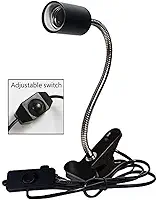 Lâmpada Uva Uvb Lâmpada de Aquecimento de Cerâmica para Répteis Suporte para Lâmpada de Aquecimento para Animais de Estimação Luminária de Aquecimento para Répteis, Suporte de Iluminação Ajustá