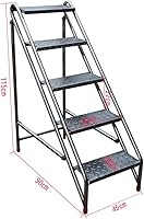 Vista 10 de Taburete plegable de acero inoxidable simple Escalera multifuncional de espiga para el hogar, escalera de escalada móvil para interiores y exteriores