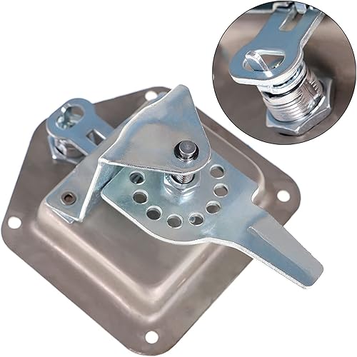 Miniatura 4 de LABLT 4 piezas de cierre de puerta de remolque de acero inoxidable altamente pulido con junta y llaves para RV Camper Truck Trailer Caja de