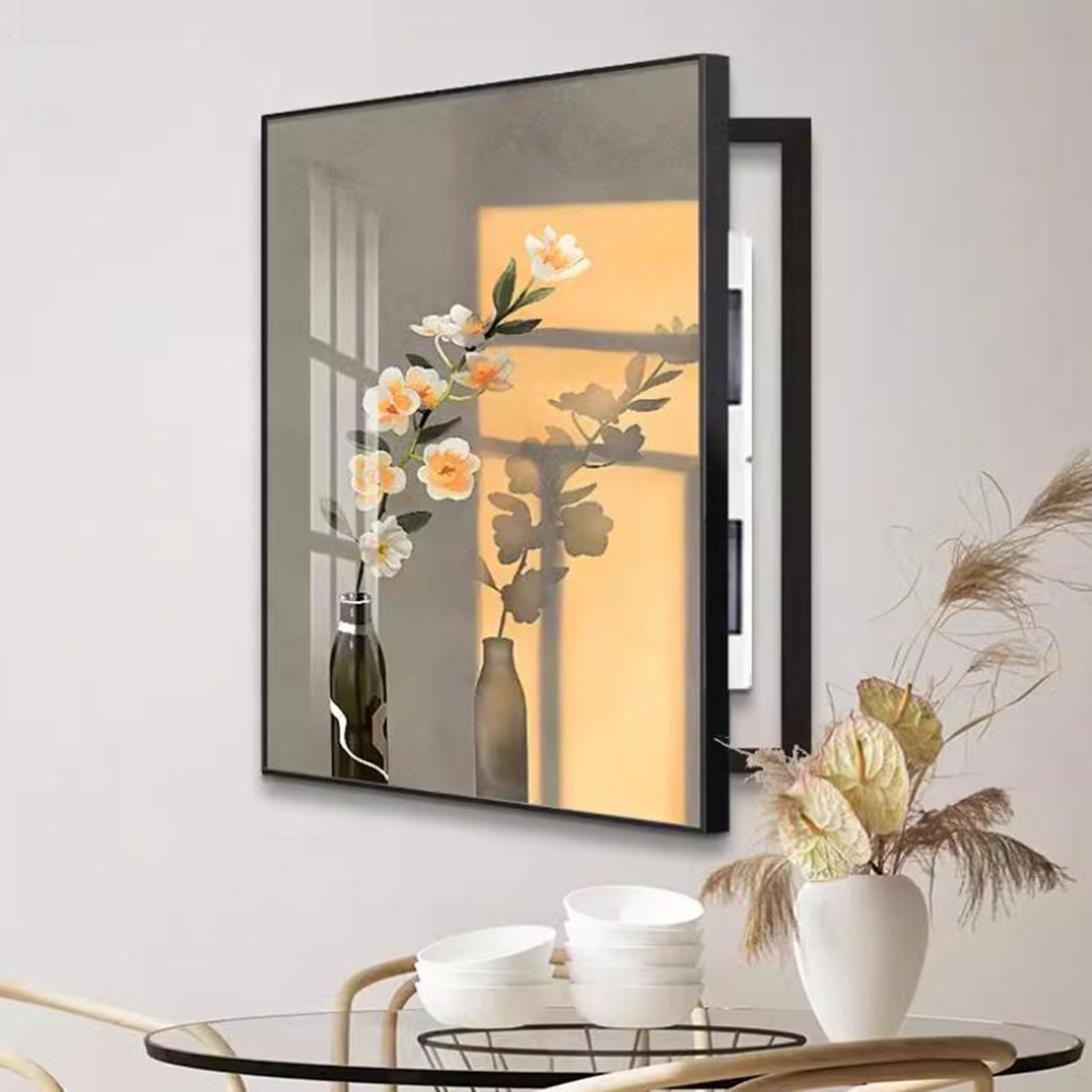 Cubierta decorativa para medidor eléctrico, cubierta de caja de distribución eléctrica para paneles de medidor