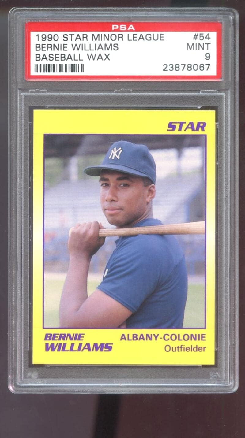 1990 Star Minor League #54 Bernie Williams ROOKIE RC MINT PSA 9 Graded Card