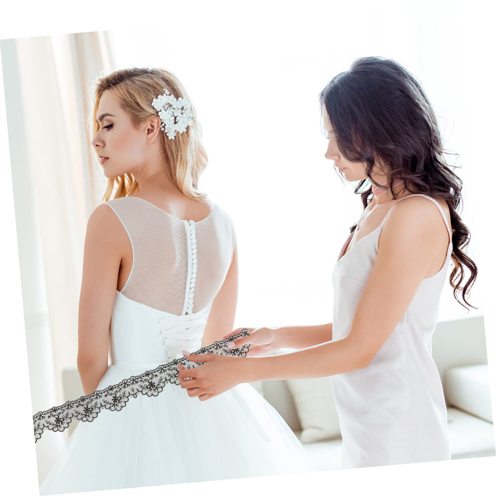 EXCEART 3rollos Encaje De Encaje Para Yardas De Adorno Para Vestidos y Manualidades Para Decoración De Ropa y Accesorios De Boda