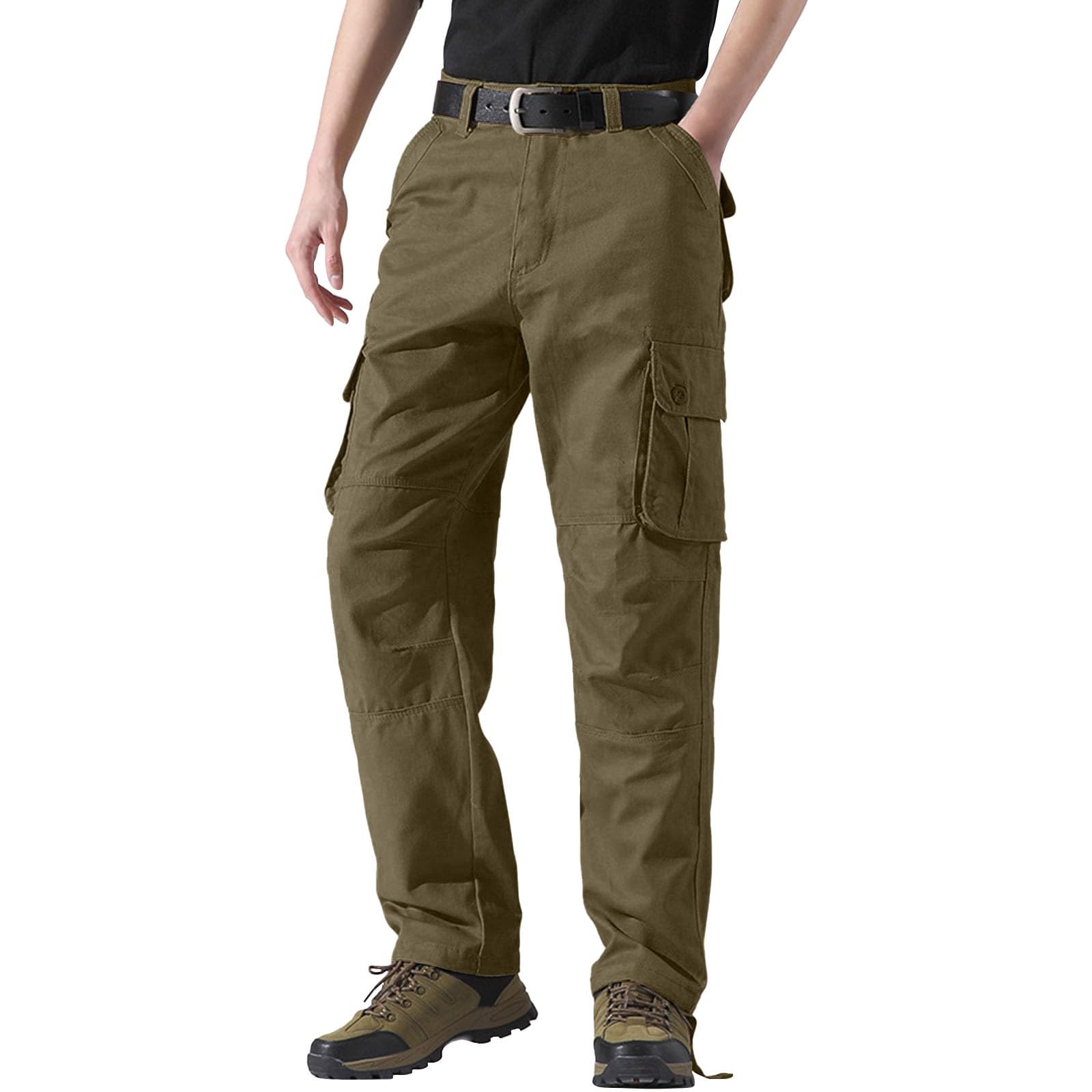 Générique Pantalon Cargo Homme Tactique Militaire Randonnée Chasse Pantalon de Travail Homme Treillis avec Plusieurs Poches Pantalon Chantier Cargo Pantalon Homme