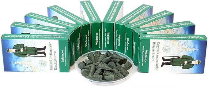 Crottendorfer Original Räucherkerzen – 10×24 Sparpack – Waldmoos Erzgebirge