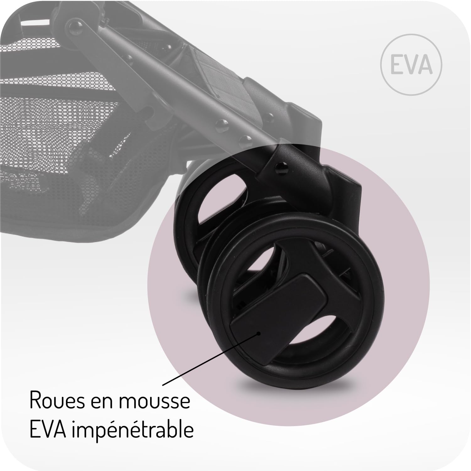 Poussette MoMi GRACE enfant 6 mois 15 kg pliable harnais sécurité 5 points panier courses