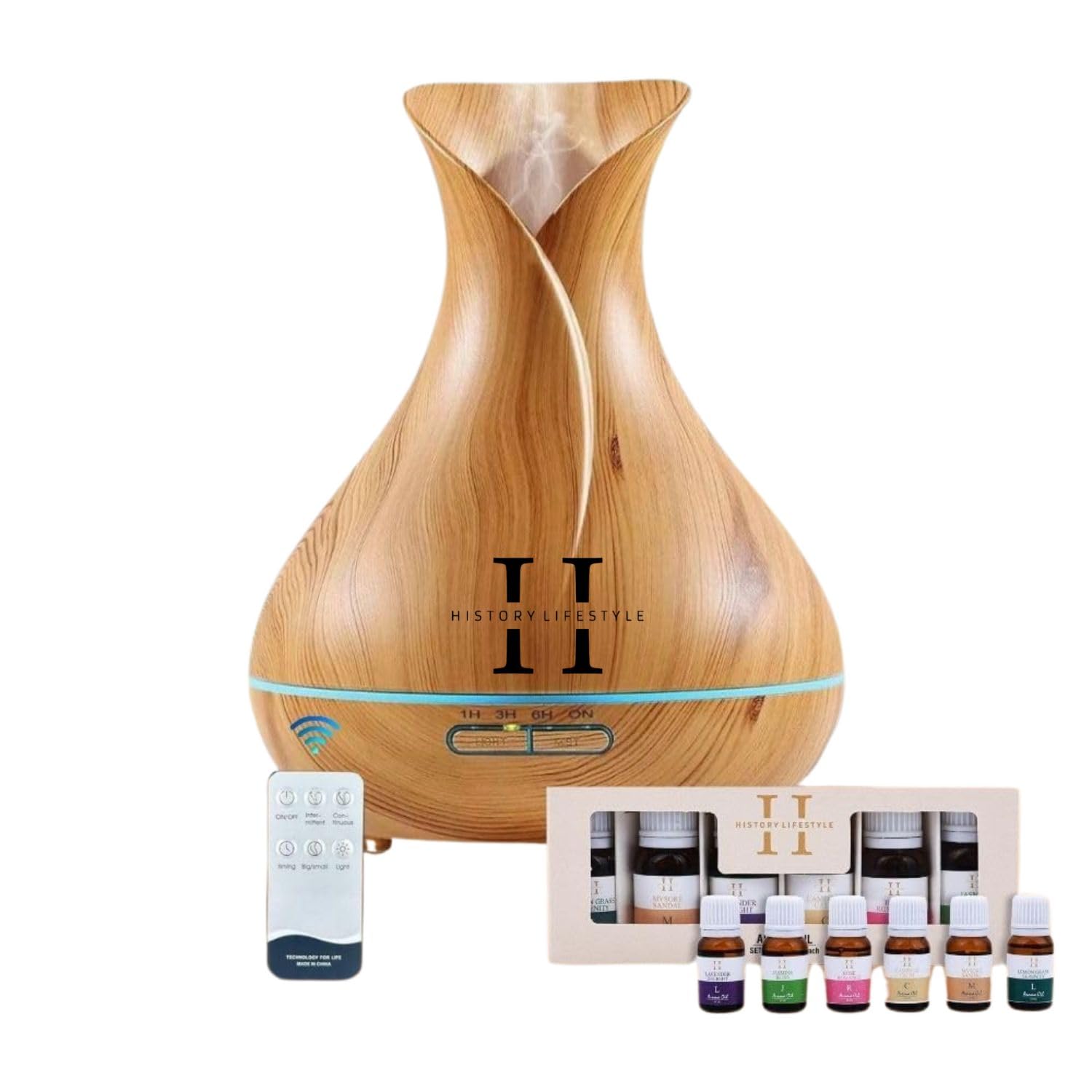 History Lifestyle 550ml Premium 5 in 1 Essential Oil Diffuser for Home Fragrance with Free Aroma Oil Set Pack of 6 Ultrasonic Aromatherapy Humidifier, Air Purifier, Air Freshener History Lifestyle 550ml Premium 5 in 1 Essential Oil Diffuser for Home Fragrance with Free Aroma Oil Set Pack of 6 Ultrasonic Aromatherapy Humidifier, Air Purifier, Air Freshener