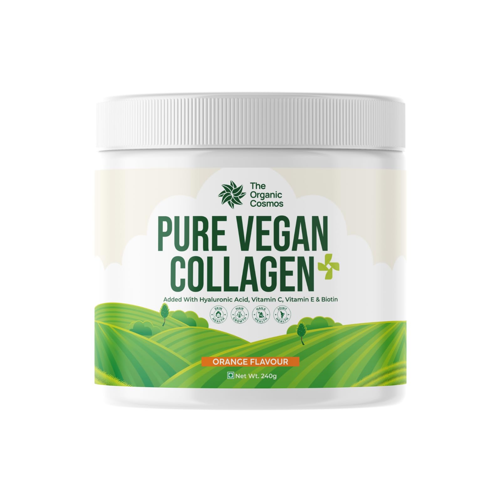 The Organic Cosmos Pure Vegan Collagen 240g | Plant Protein for Muscle Recovery, Gym Performance, Blood Flow, Nitric Oxide Support, Stamina & Strength | No Added Sugar | Vegan Certified-image-31