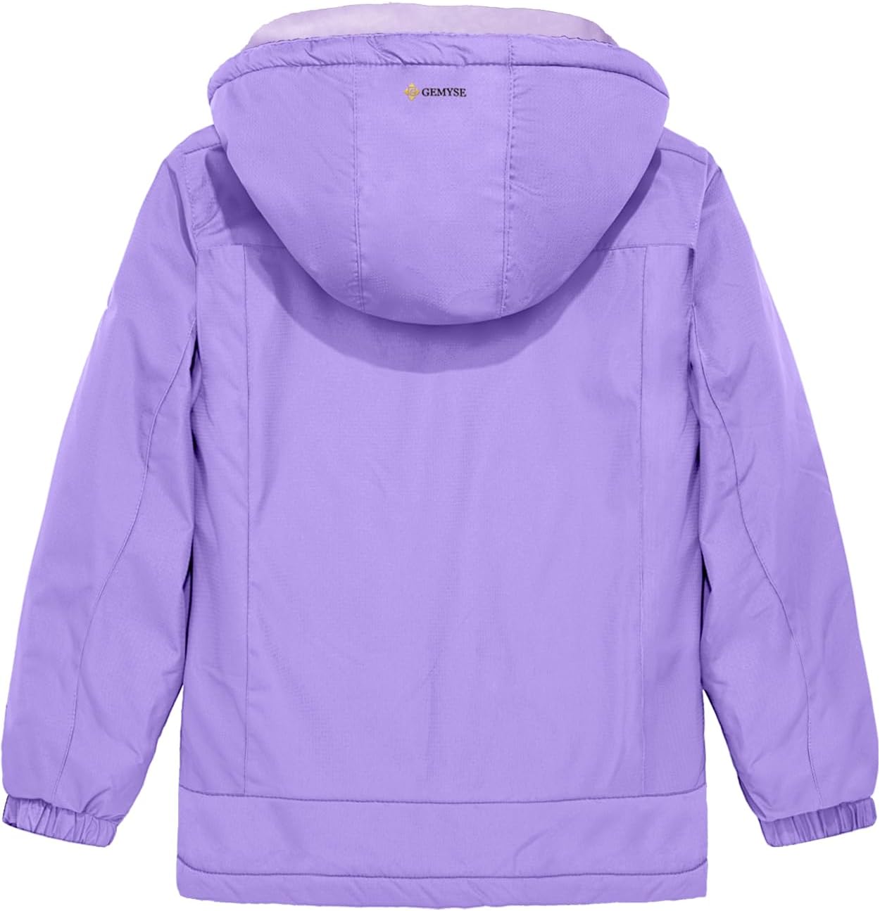 GEMYSE Girl's Waterproof Ski Snow Jacket Hooded Fleece Lined Windproof Winter Jacket