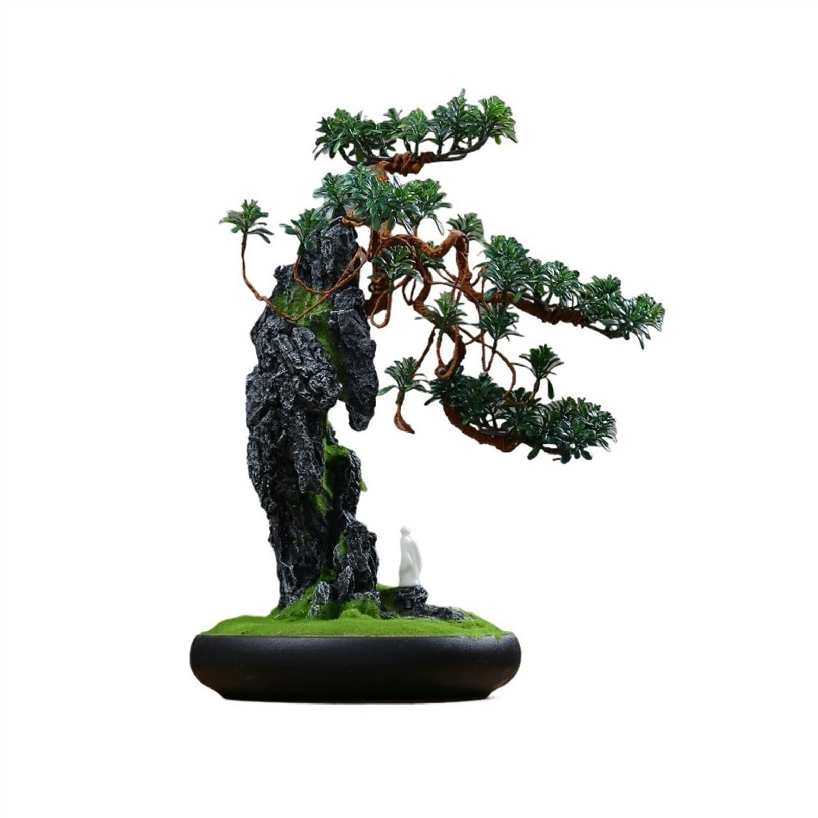 Sztuczne Bonsai Do Salonu, Dekoracyjne Rośliny, Symulacja Biurka Feng Shui, Zielone Bonsai Wysokiej Jakości Dekoracja Wnętrz, Symulacja Drzewa, Sztuczne Rośliny, Dekoracj,