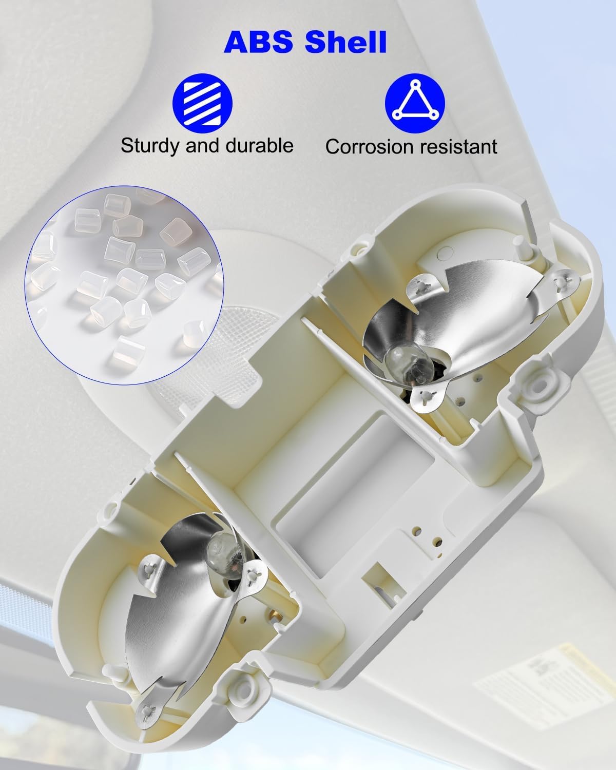 Front Overhead Console Circuit Board Repair Kit Compatible with Ford F150 F250 F350 Super Duty 2008-2010 Lincoln Mark LT 2006-2010, Cab Interior Ceiling Dome Reading Ligh Reading Replace VM2396 829182