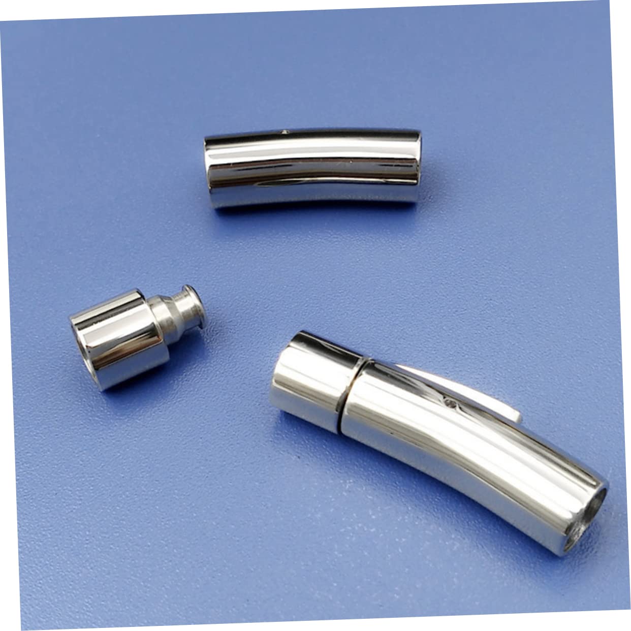 NUOBESTY 3 Sets Schmuckherstellungsset Aus Edelstahl Armbandverschluss Kettenverbinder Verschlüsse Endkappen Für Halsketten Und Armbänder 10 Stück * 3