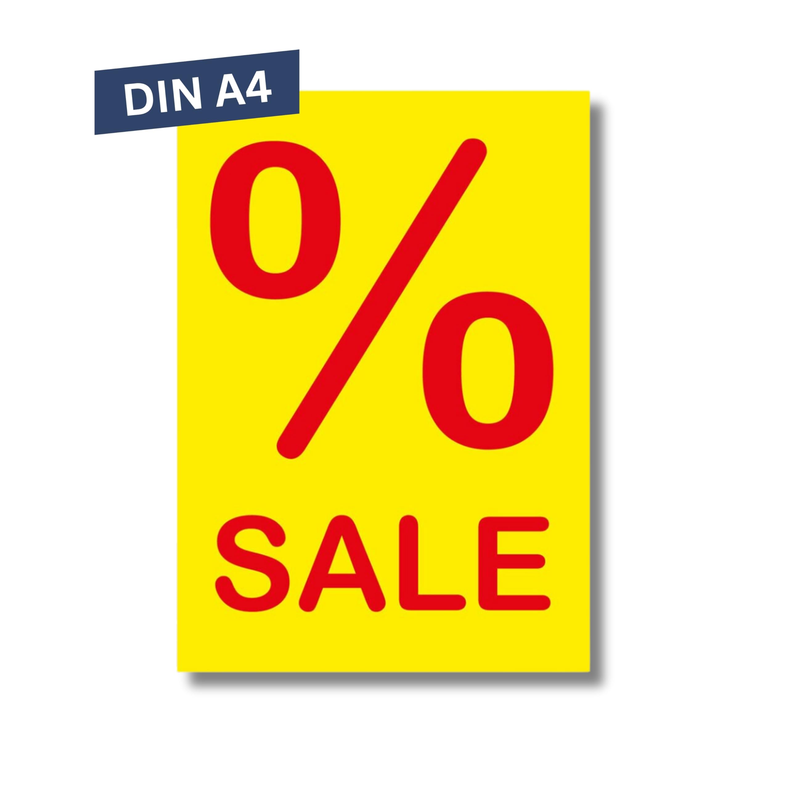 10x A4 Werbeplakate "STARK REDUZIERT" - Rabatt Schilder Für Ladengeschäfte