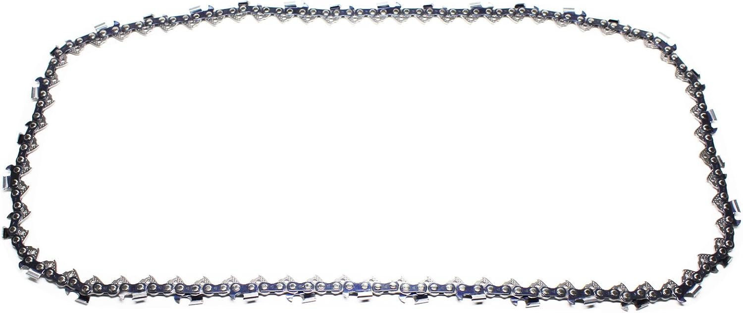 UpStart Components 18-inch Semi-Chisel Chainsaw Chain laid out in a loop