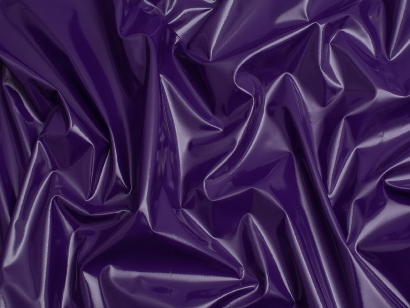 Minerva Purple Core Range Glossy Pvc Vinyl Fabric - Medium Weight & Suitable For Bag Making, Dressmaking, Upholstery - Approx Width: 140Cm / 56" - Sold Per Metre