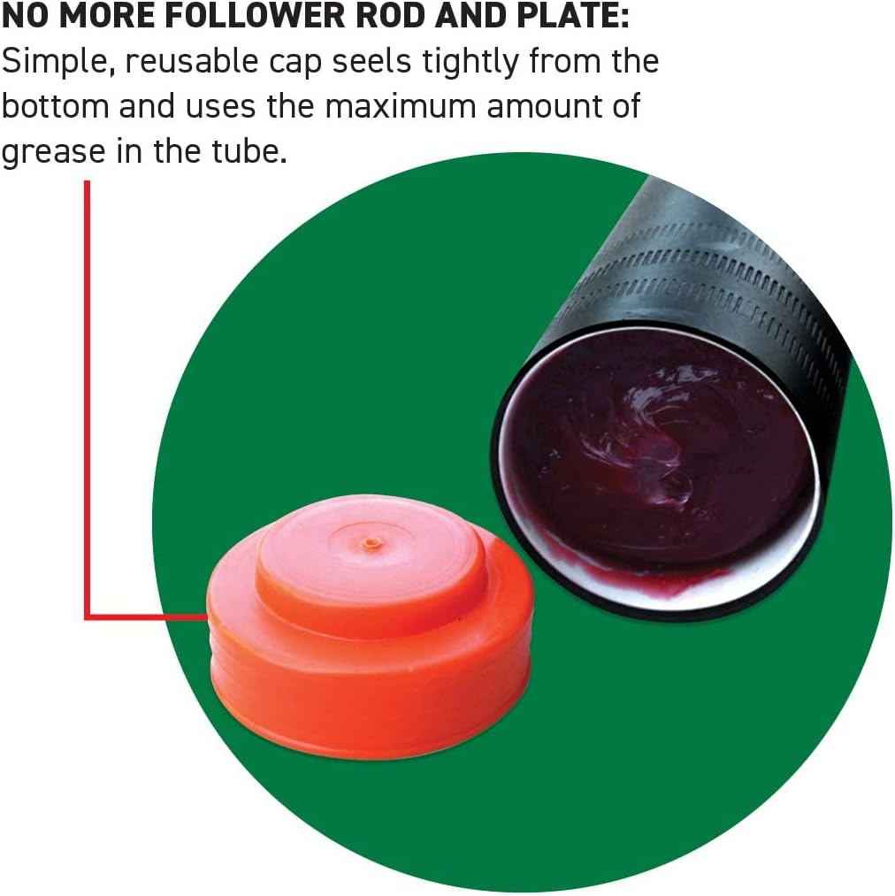 LockNLube Easy-Prime Pistol-Grip Grease Gun. Includes Our Patented Grease Coupler (Locks on, Stays on, Won't Leak!) Plus a 20" Hose and in-line Hose Swivel.