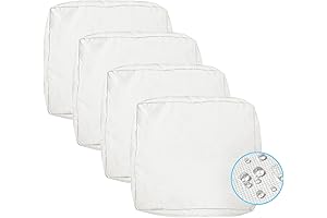 VAKADO White Outdoor Cushion Covers: Durable, Waterproof Patio Comfort