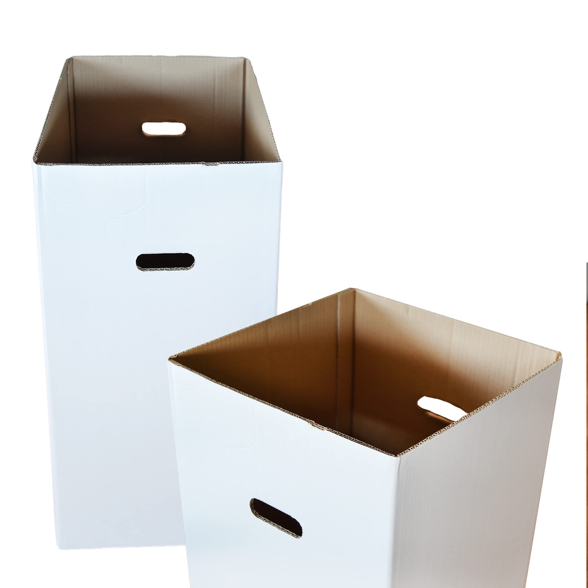 PZ 10 CARTONE PORTA RIFIUTI CM 35 X 35 ALTI CM 70 CONTENITORE IN CARTONE + PZ 10 SACCHI NERI ULTRA FORTI E RESISTENTI PER RACCOLTA DIFFERENZIATA, IMMONDIZIA E SPAZZATURA