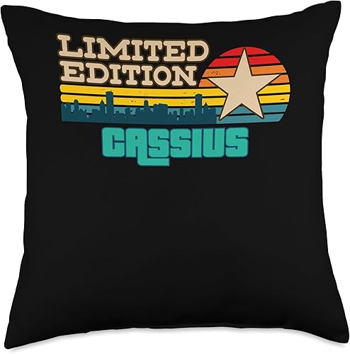 Limited Edition Elian Retro Radio Cassette Name Throw Pillow