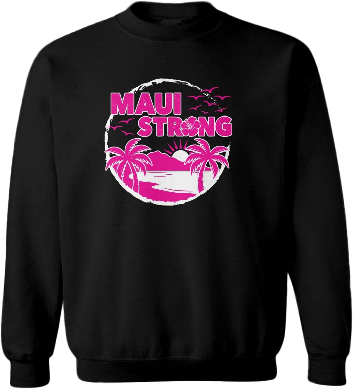 Tcombo Maui Strong - Hawaii Historic Flooding Toddler Fleece Crewneck Sweater
