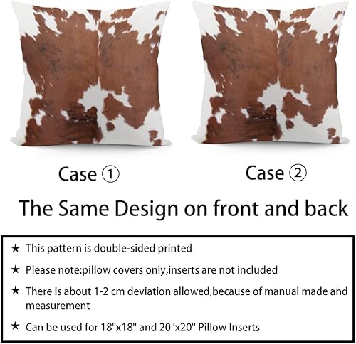 Miniatura 6 de Fundas de almohada de terciopelo con estampado de piel de vacuno para sofá, decoración del hogar, funda de cojín cuadrada decorativa de granja,