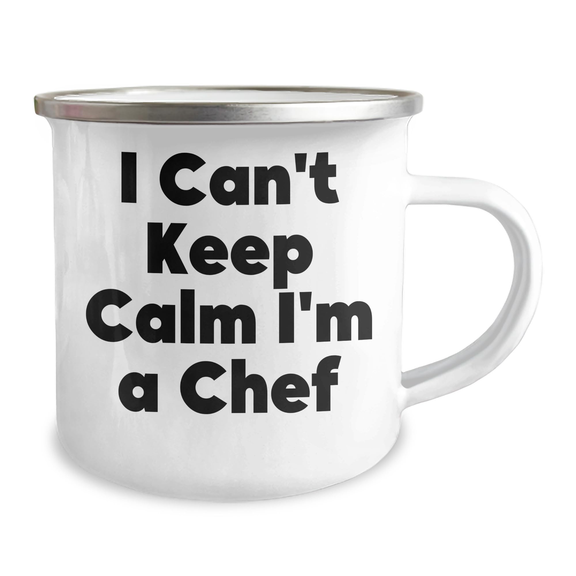 Chef Gifts with a Twist: 'I Can't Keep Calm I'm A Chef' Valentine's Camping Mug, Gifts from Friends