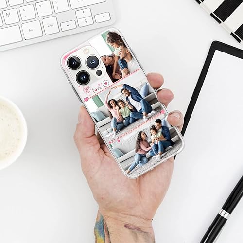 Miniatura 6 de CUBICER Fundas personalizadas para teléfono, imágenes personalizadas, funda impermeable de silicona para mamá, papá, mujeres, hombres y adultos