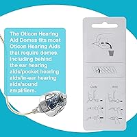 Vista 4 de Hearing Aid Domes for Oticon Replacements, Oticon Minifit Double Vent Bass Domes