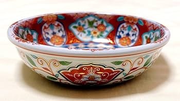 前畑　庫山窯　染錦花唐草　赤絵金彩　大皿　大鉢　盛鉢　菓子鉢　染付色絵　古伊万里 前畑 庫山窯 染錦花唐草 赤絵金彩 大皿 大鉢 盛鉢 菓子