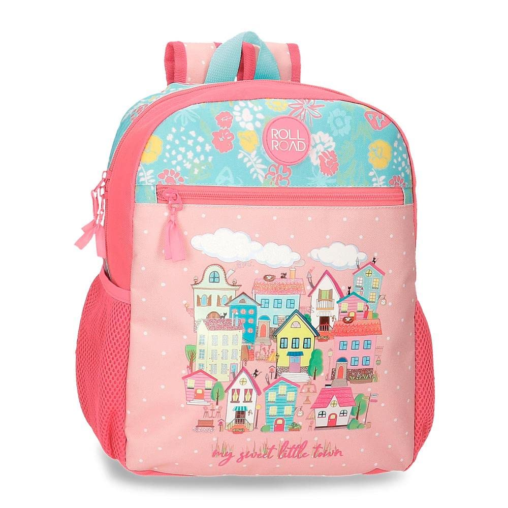 ROLL ROAD My little town Mochila Preescolar Adaptable a Carro Rosa 27x33x11 cms Poliéster 9,8L