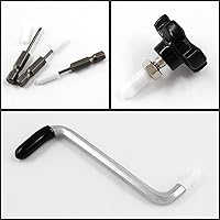 Vista 4 de 30 tapas de extremo redondas de PVC de 1/4 pulgadas (0.236 in) de diámetro interior, protectores de rosca de tornillo flexibles negros para tubos