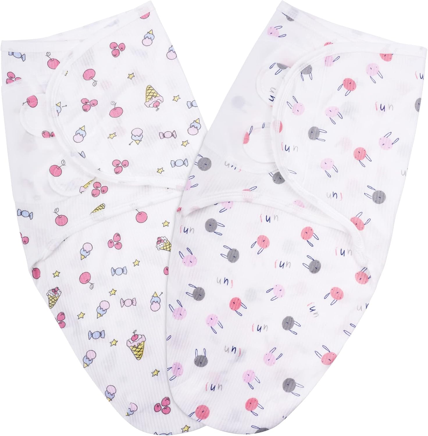 Vicloon Baby Swaddle Wraps, 2 pcs Baby Swaddle Blanket 03 Months, 100 Breathable Organic