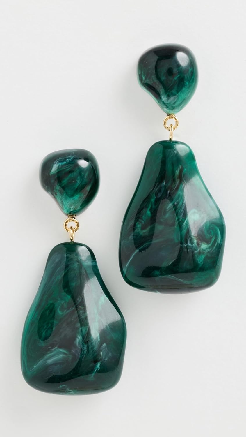 Lele Sadoughi Women's Wilma Earrings, Pine Green, One Size - Image 2